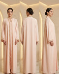 Golden Grace Embroidered Abaya