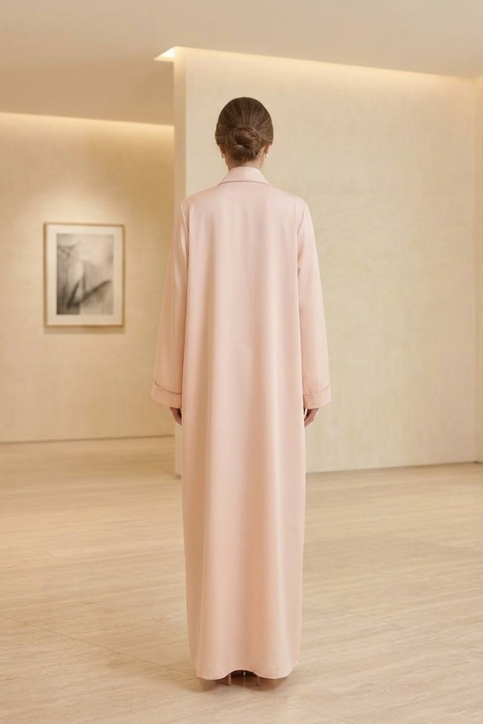 Blush Meadow 3D Appliqué Abaya