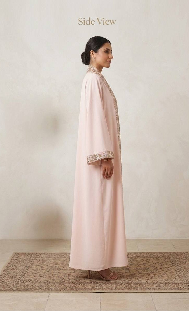 The Aurora Gilded Motif Abaya