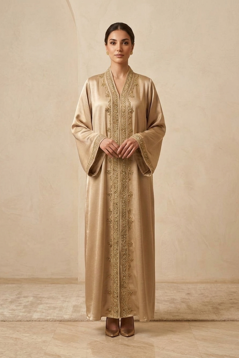Royal Gilded Embroidery Abaya