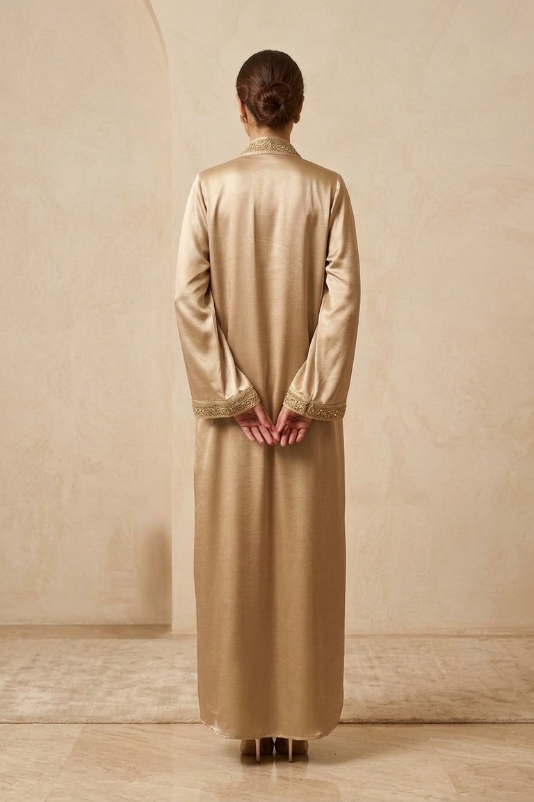Royal Gilded Embroidery Abaya