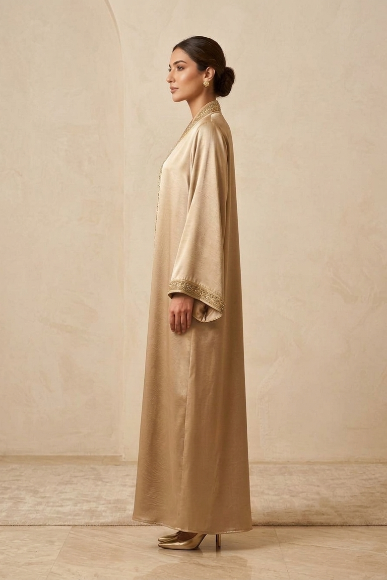 Royal Gilded Embroidery Abaya