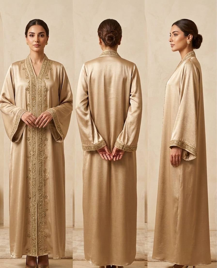 Royal Gilded Embroidery Abaya